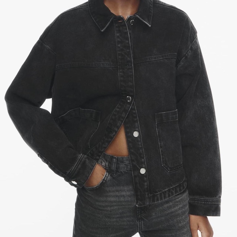 Zara Black Jean Jacket